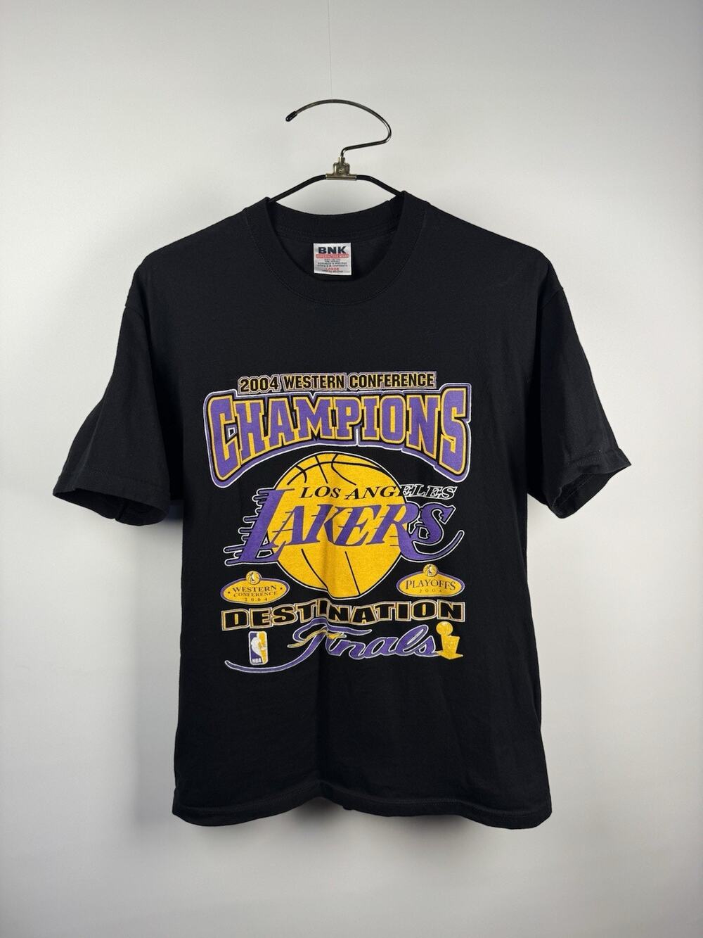 Vintage 2004 Los Angeles Laker NBA Western Conference Lucky Shot Shirt L 22x29